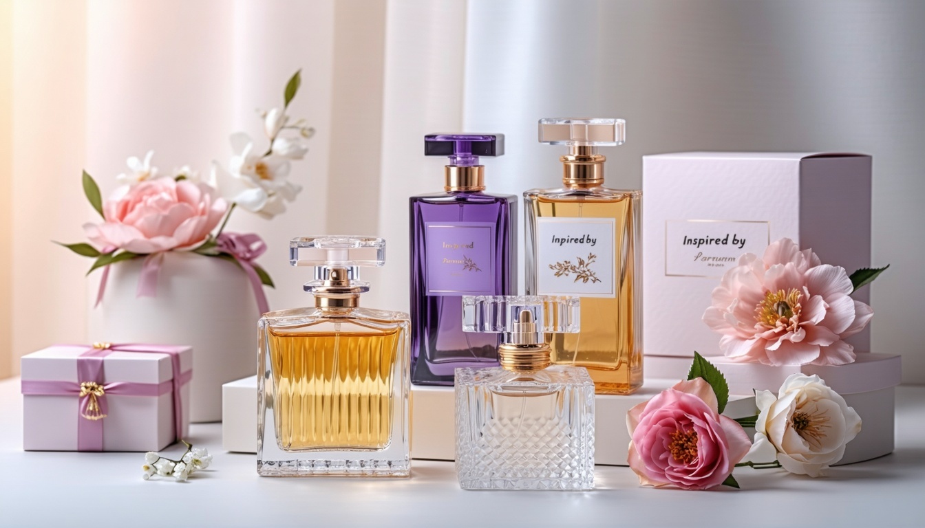 Elegant Packaging of Inspiredby Perfumes for Online Delivery