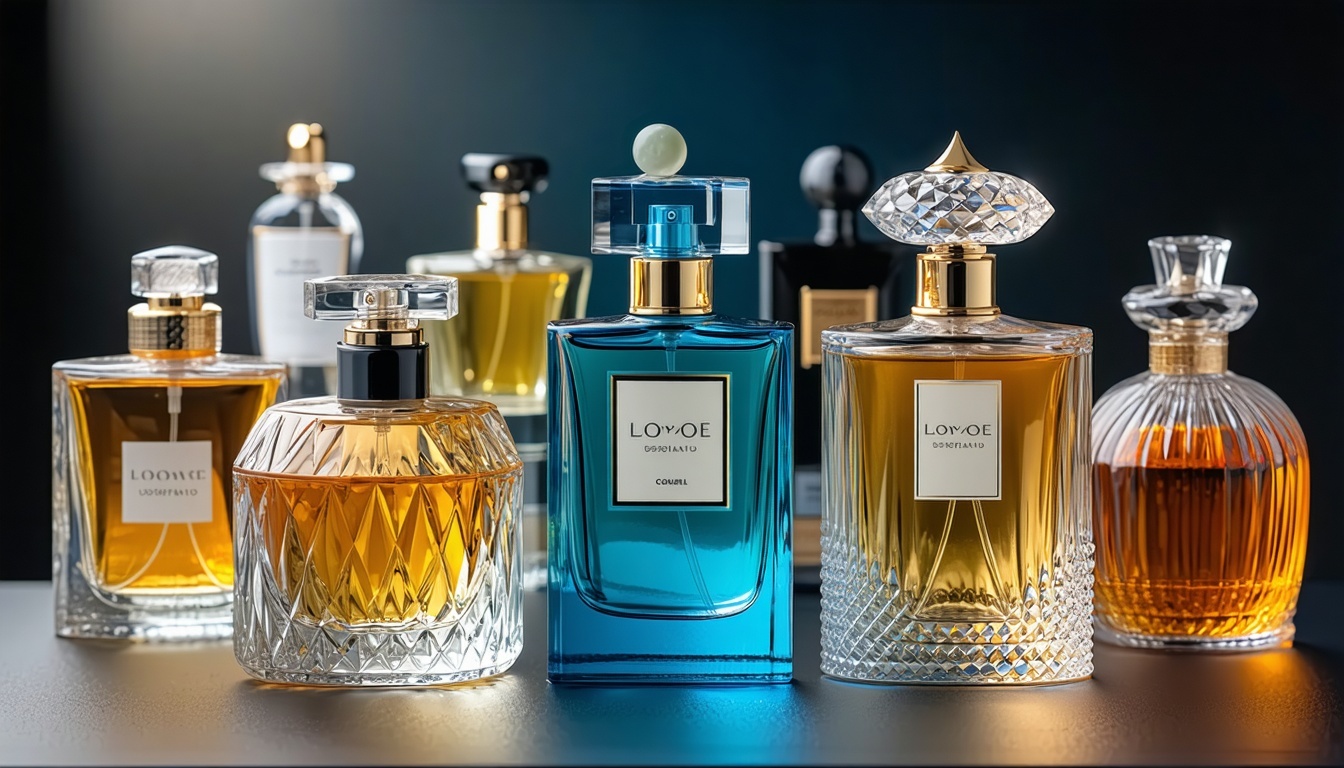 Luxurious perfume bottles inspired by designer brands